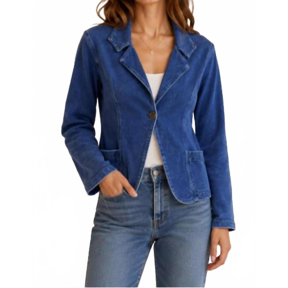 NEW TESTIMONY LOS ANGELES soho one button blazer in dusk